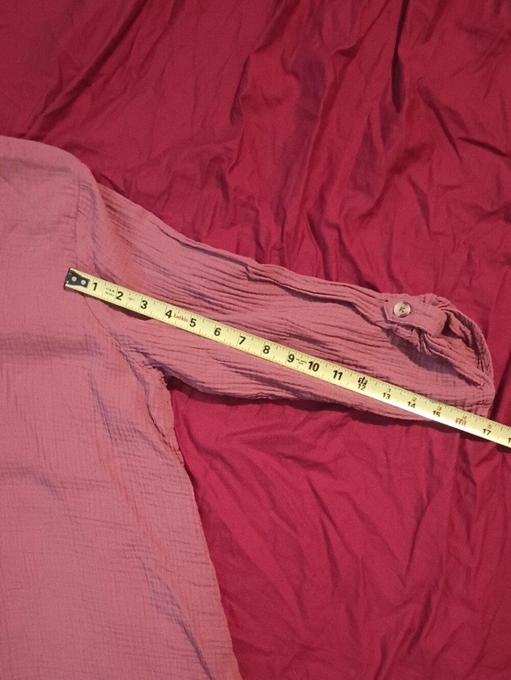 Coldwater Creek Dusty Rose Layered Asymmetrical Button-Front Tunic Woman Size XL - Picture 7 of 9